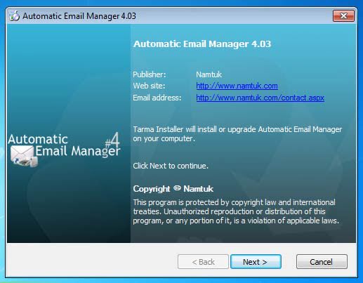 How to install Automatic Email Manager