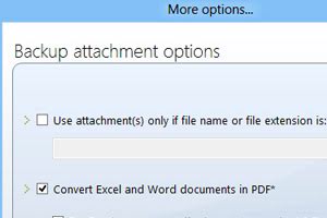 Save attachment in PDF
