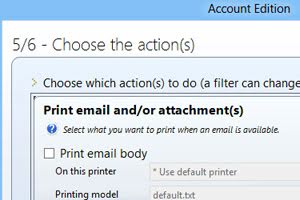 Printer for email and attachment