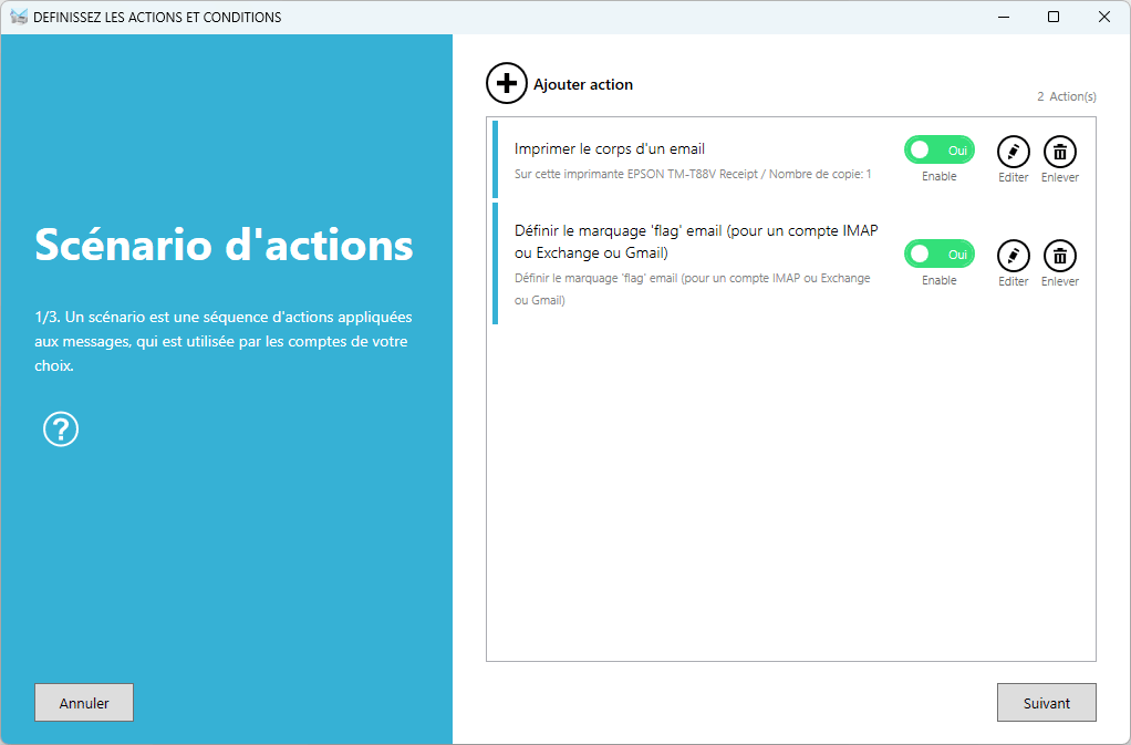 Scenario pour imprimer les commandes et factures