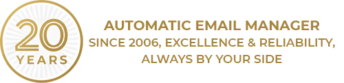 Badge 20 years for Automatic Email Manager