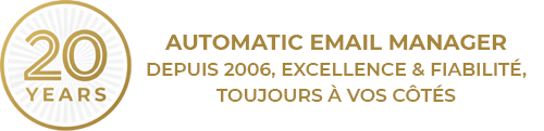 Badge 20 ans pour Automatic Email Manager
