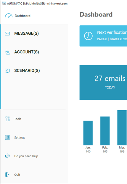 Automatic Email Manager screenshot Automatic Email Manager screenshot