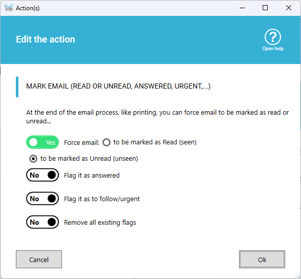 Mark email like you need