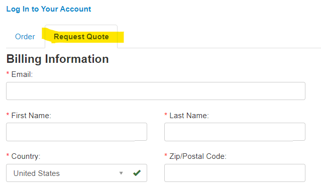 Quote form