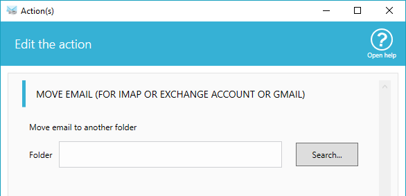 Move email folder