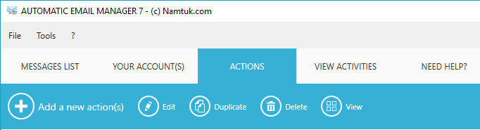 add actions