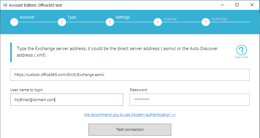 Server settings