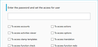 Protect access with password