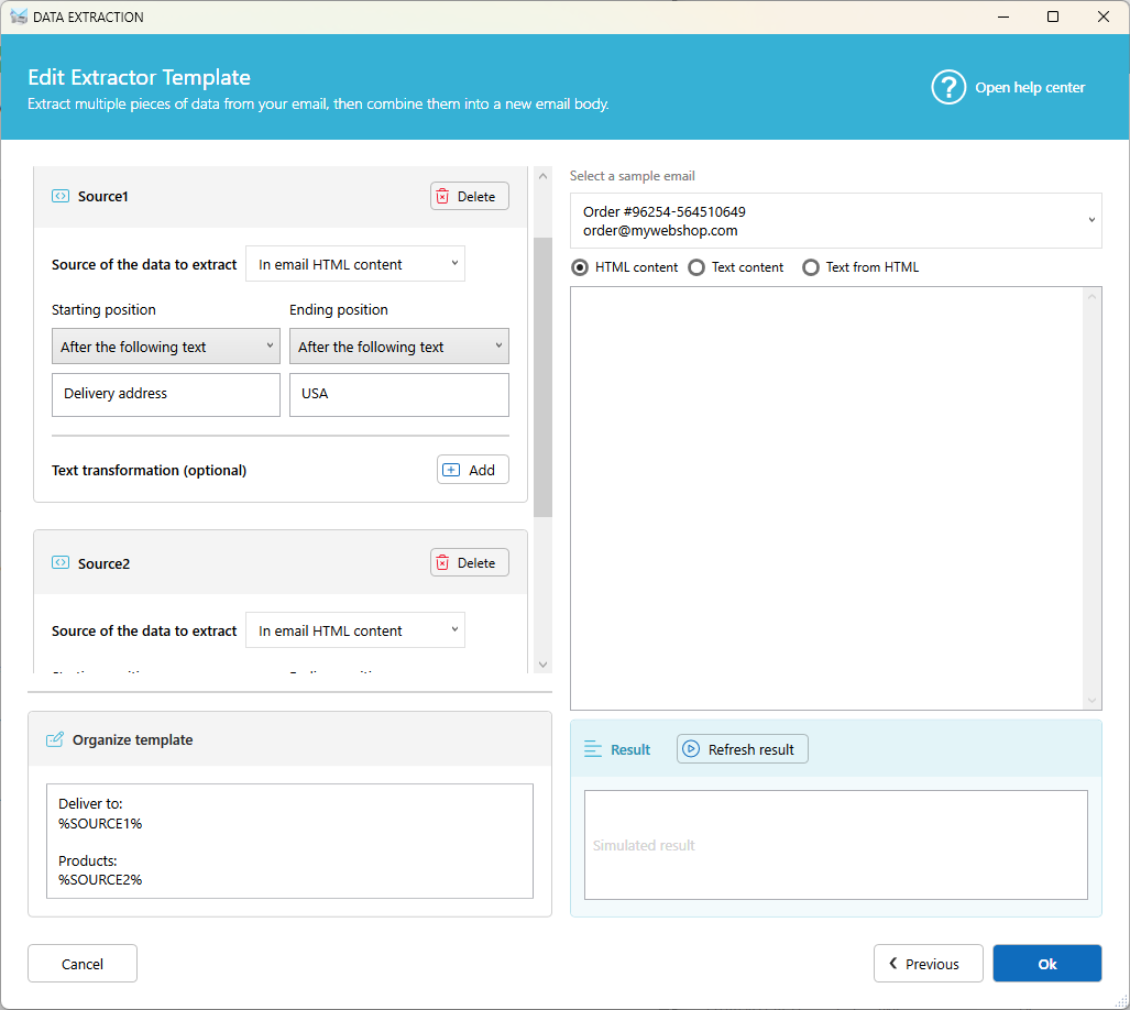 New data extractor